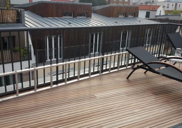 Terrasse en bois à Paris 19ème